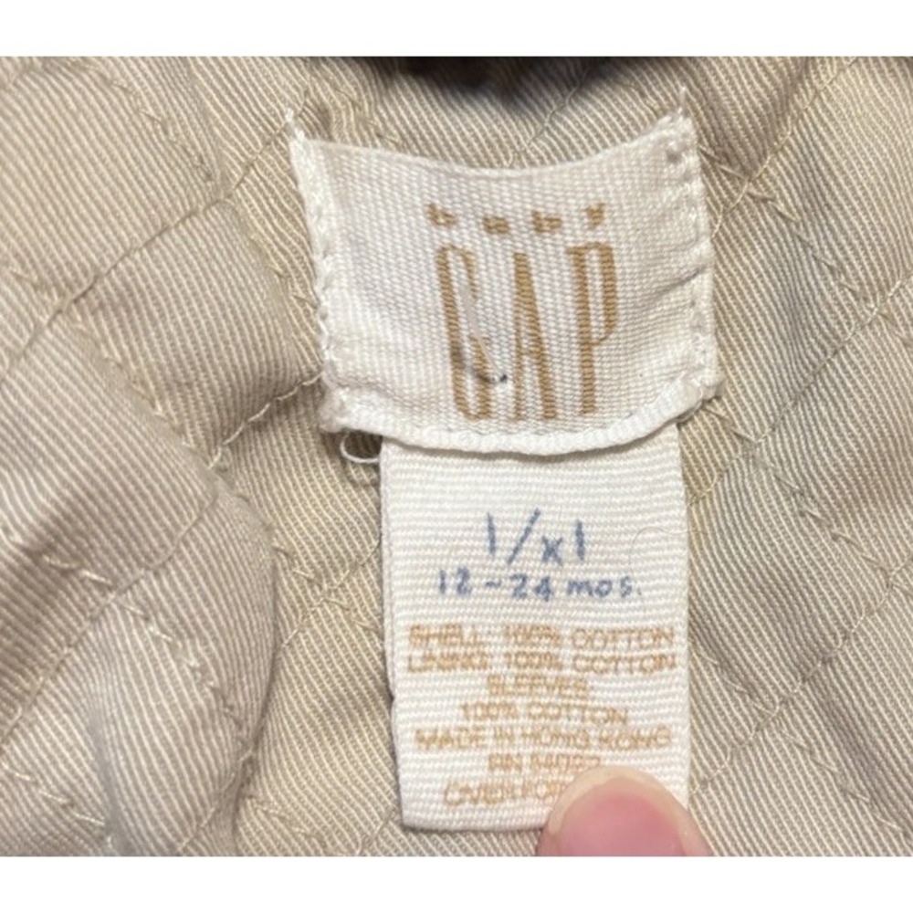 Baby Gap Blue Jeans Varsity Denim Jacket Colorblock Lined Button 12-24 Months - Picture 4 of 4
